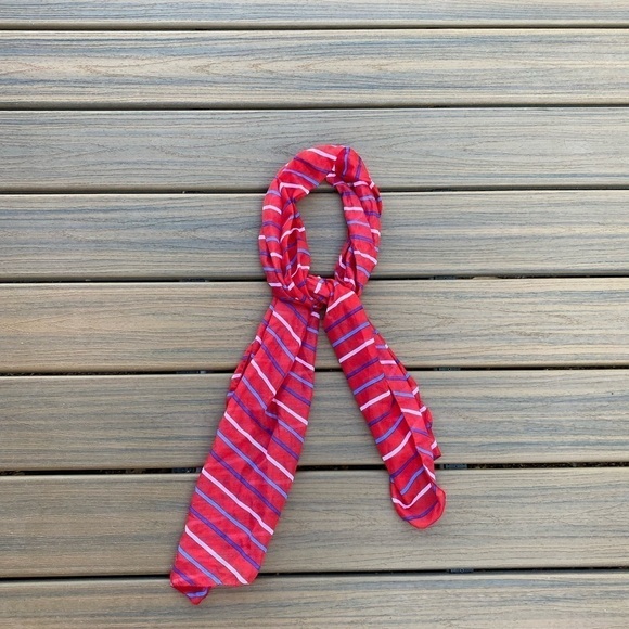 Red, white, and blue scarf.  University of Arizona!!  U.S.A.!! - Picture 1 of 3